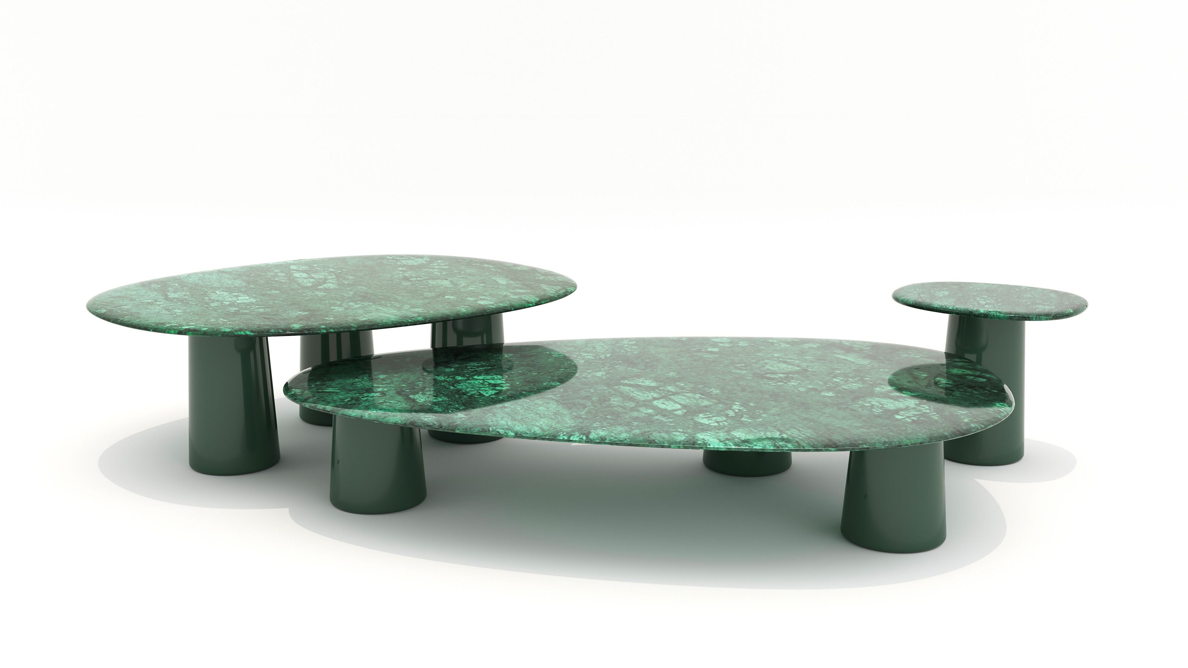 Журнальный столик с мраморной столешницей Ethimo Boldini ARCH-00028684 - Вид №1