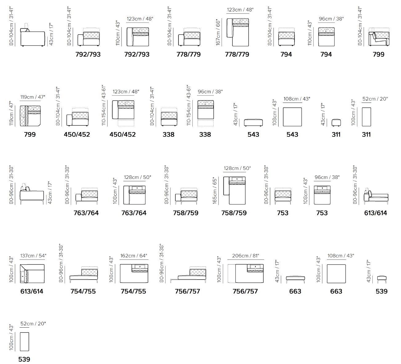 Кожаный угловой диван Natuzzi Italia Skyline ARCH-00085090 - Вид №3