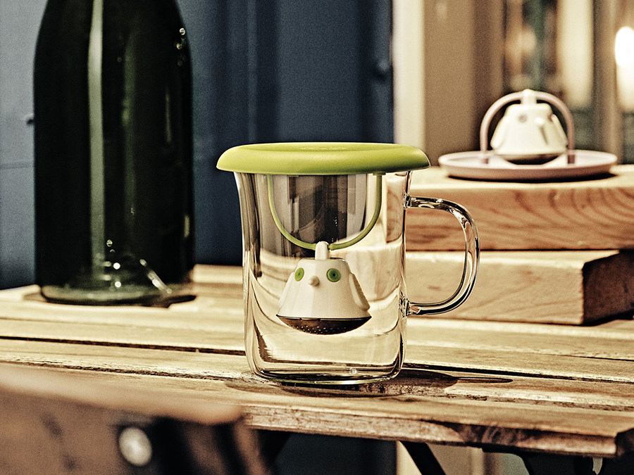 5676510BK Кружка с заварочной емкостью birdie swing 400 мл черная QDO  - Вид №2