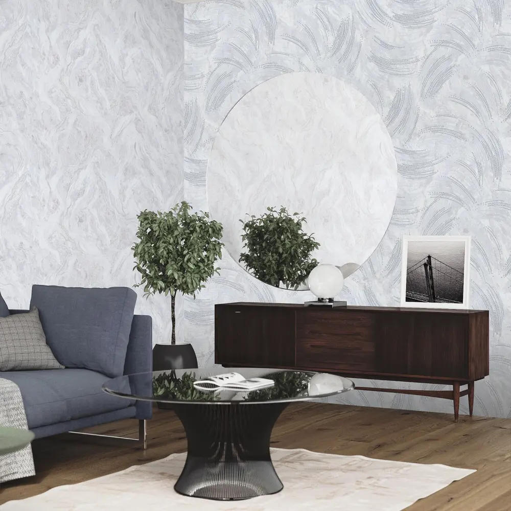 Обои флизелиновые Ornamy Sirius серые 1.06 м OR8034-11 STLM-2179032 - Вид №3