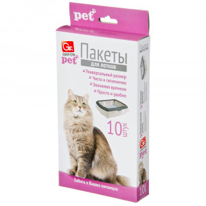 ПР0049231 Пакеты для кошачьих лотков 45х30х29, 10шт GRIFON