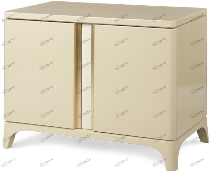 JOSÉ LEITE DE CASTRO Прямоугольная прикроватная тумбочка из лакированной древесины  10405614 