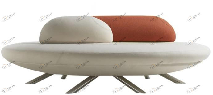 Segis Круглая скамья из ткани с огнестойкой набивкой sun-id-1405779