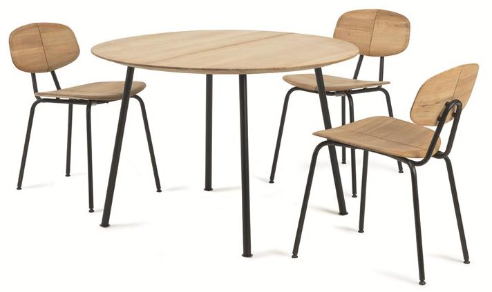 Ethimo Круглый садовый стол из тика Agave Agttdint0 - Вид №2