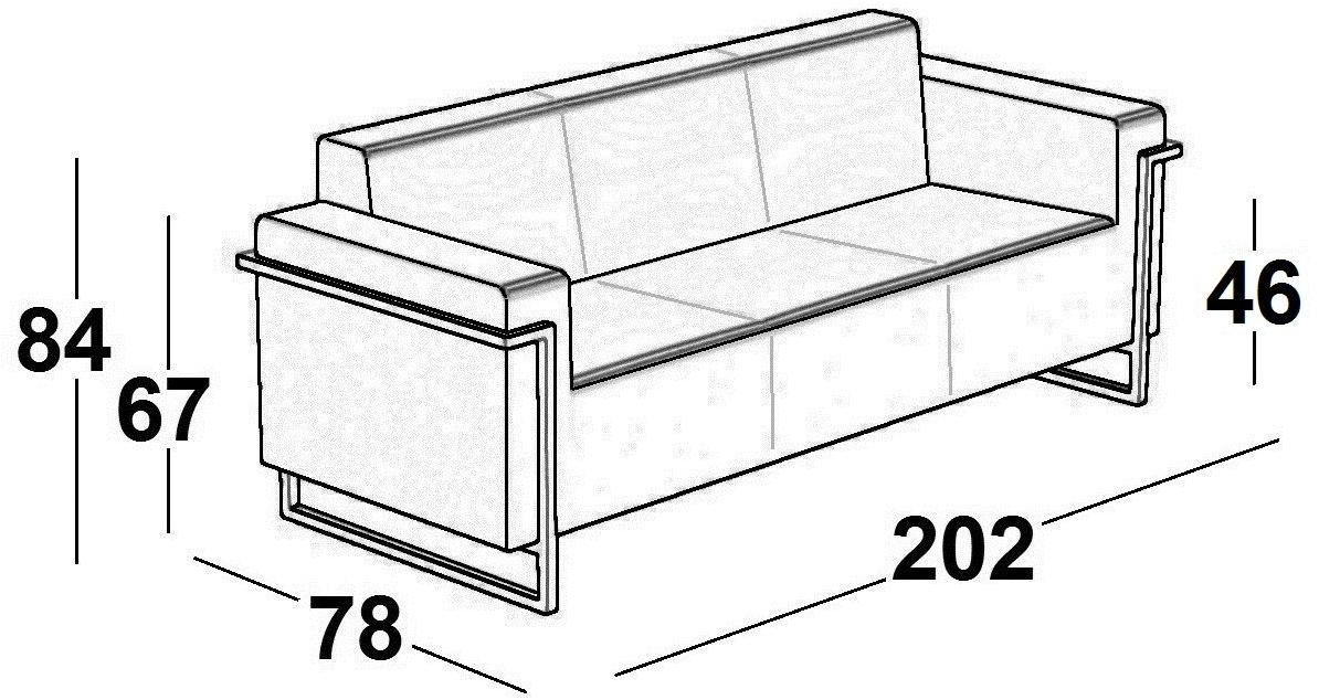 Luxy 3-х местный обитый салазками диван Memoria sun-id-1490350 - Вид №7