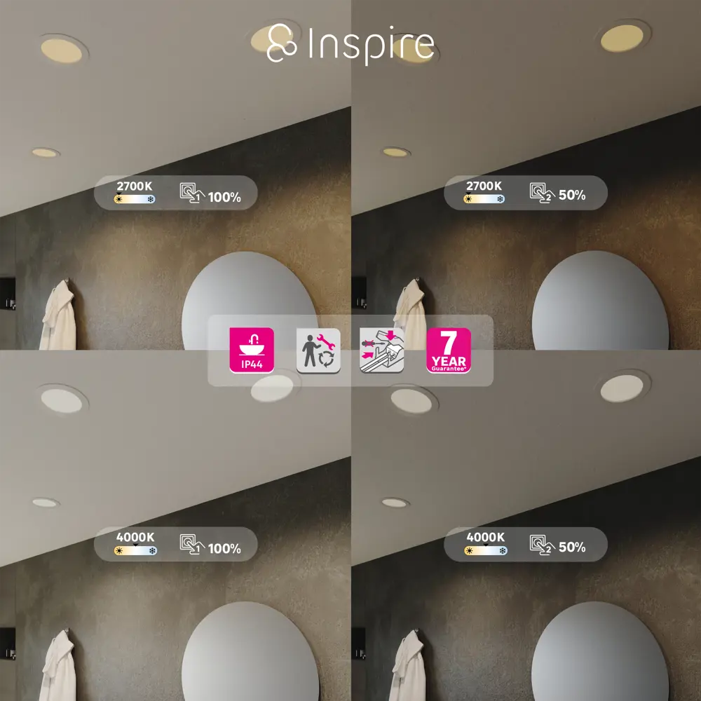 INSPIRE ExtrafL - регулируемый влагозащищенный спот для настенного монтажа 85323790 STLM-0929945 - Вид №3