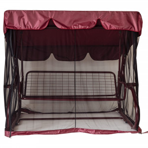 83428645 Чехол для садовых качелей с москитной сеткой 145x170x214 см, цвет бордо