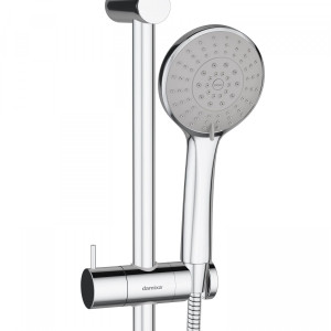 409111000 душ.системанабор:смес.д/душа с терм.верх.душручн.душштанга 800-1200 ммшланг Damixa Akita