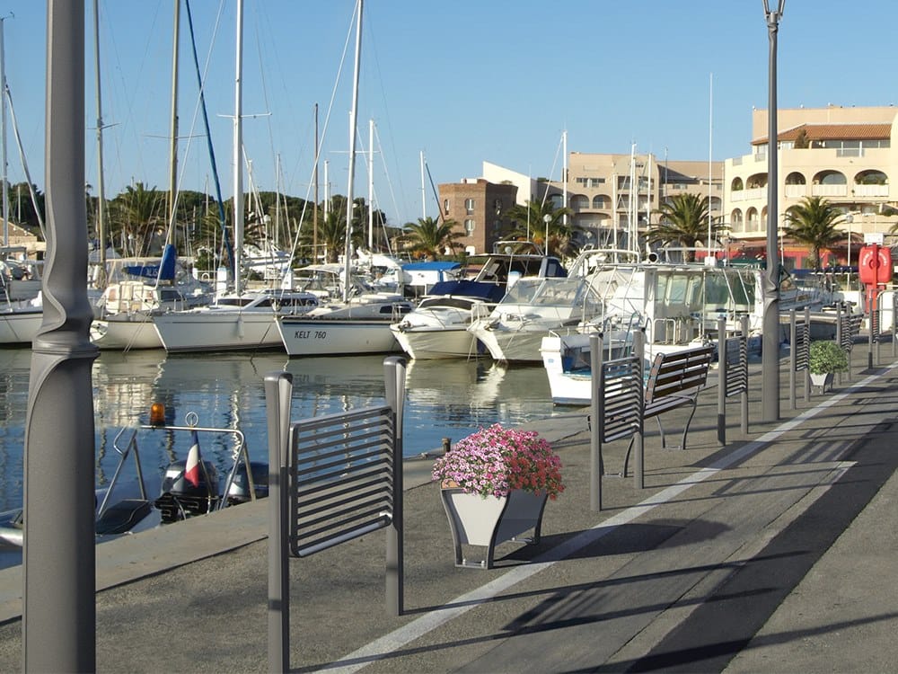 Металлический прямоугольный низкий плантатор GHM-ECLATEC Festone ARCH-00127896 - Вид №2