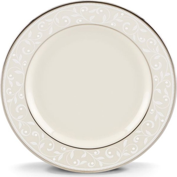 10587105 Lenox Тарелка пирожковая Lenox "Чистый жемчуг" 16см Фарфор костяной 