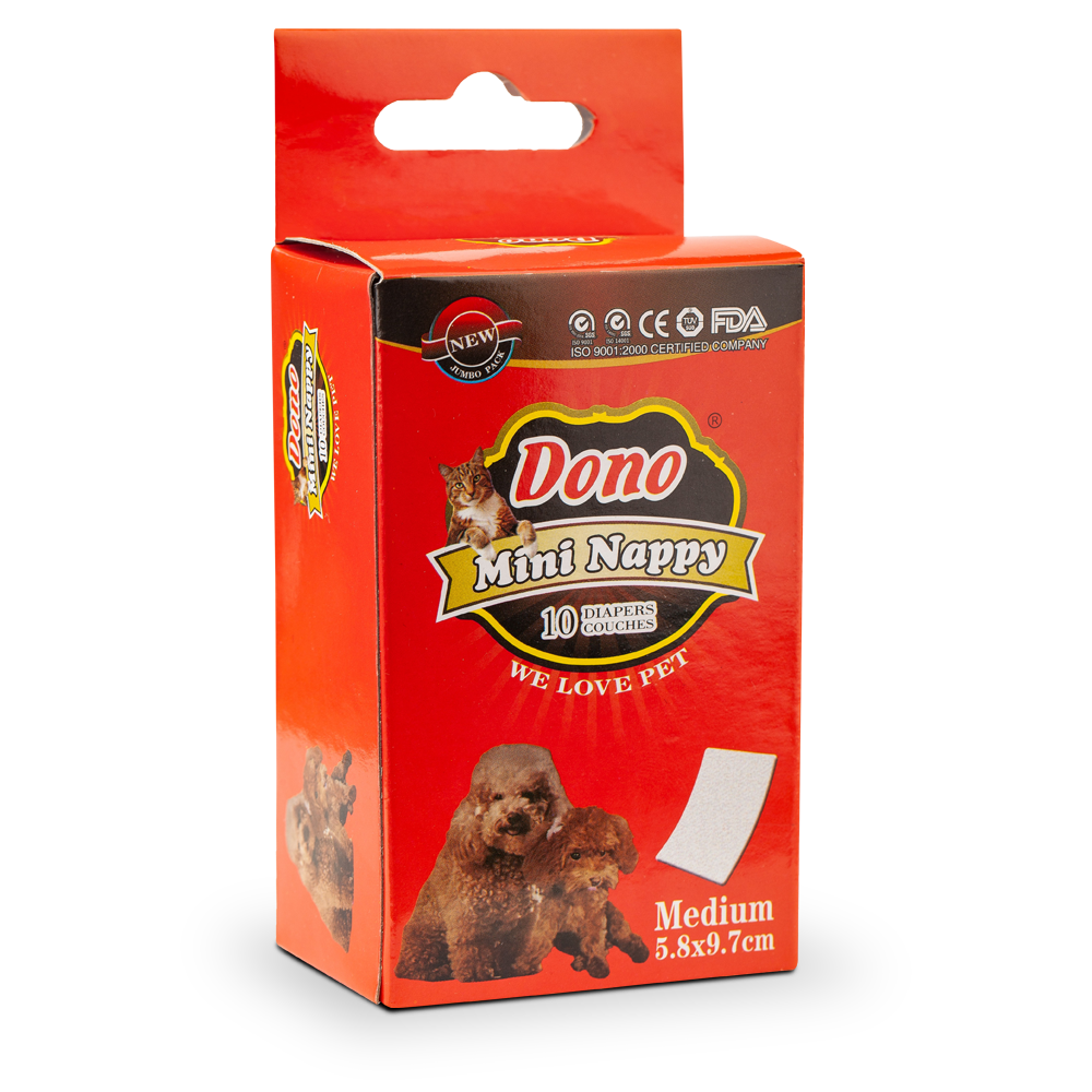 ПР0046998 Прокладки Mini Nappy при течке у животных размер М, 10шт Dono 