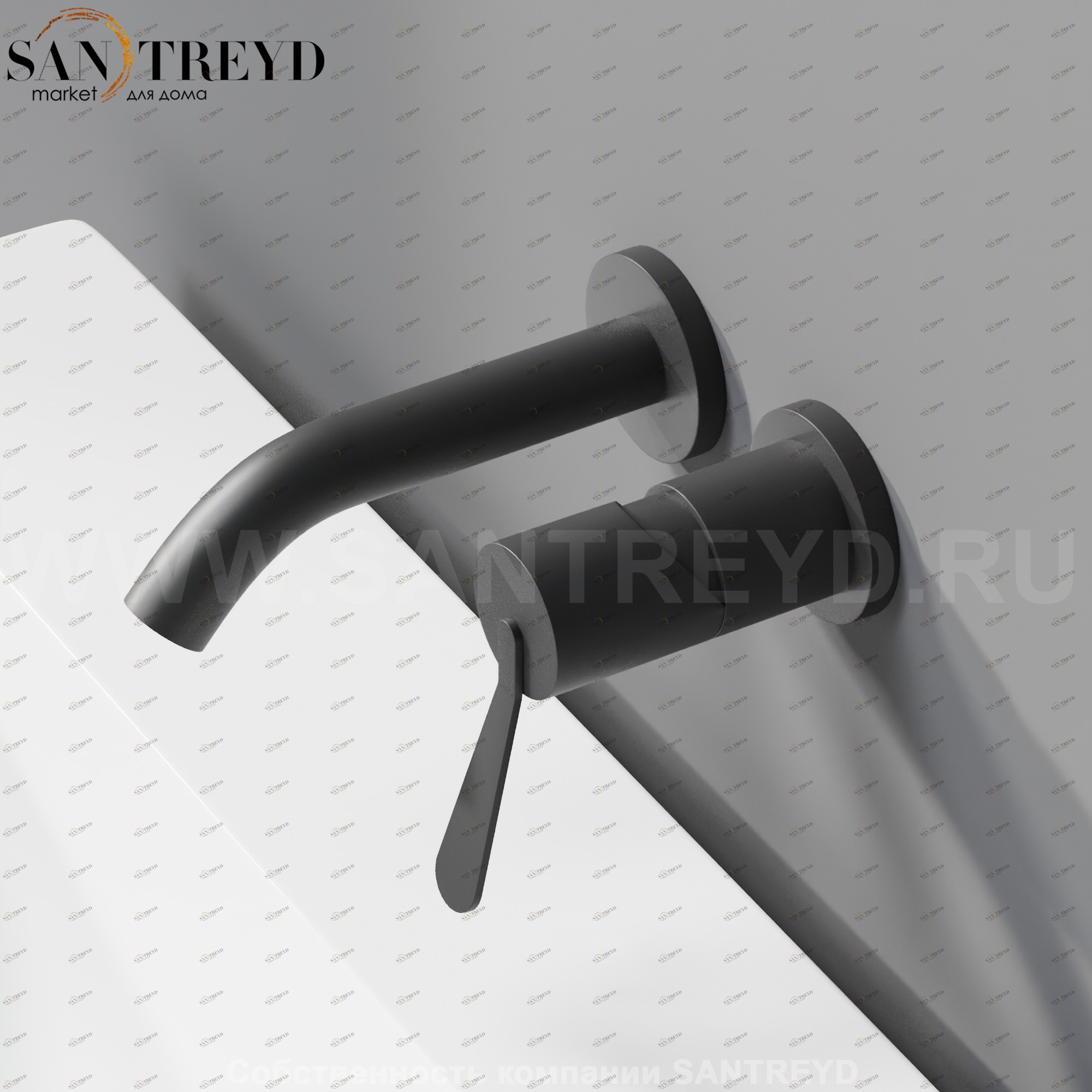 Встроенный смеситель AFEZ011E FEZ 2 черный матовый Agape