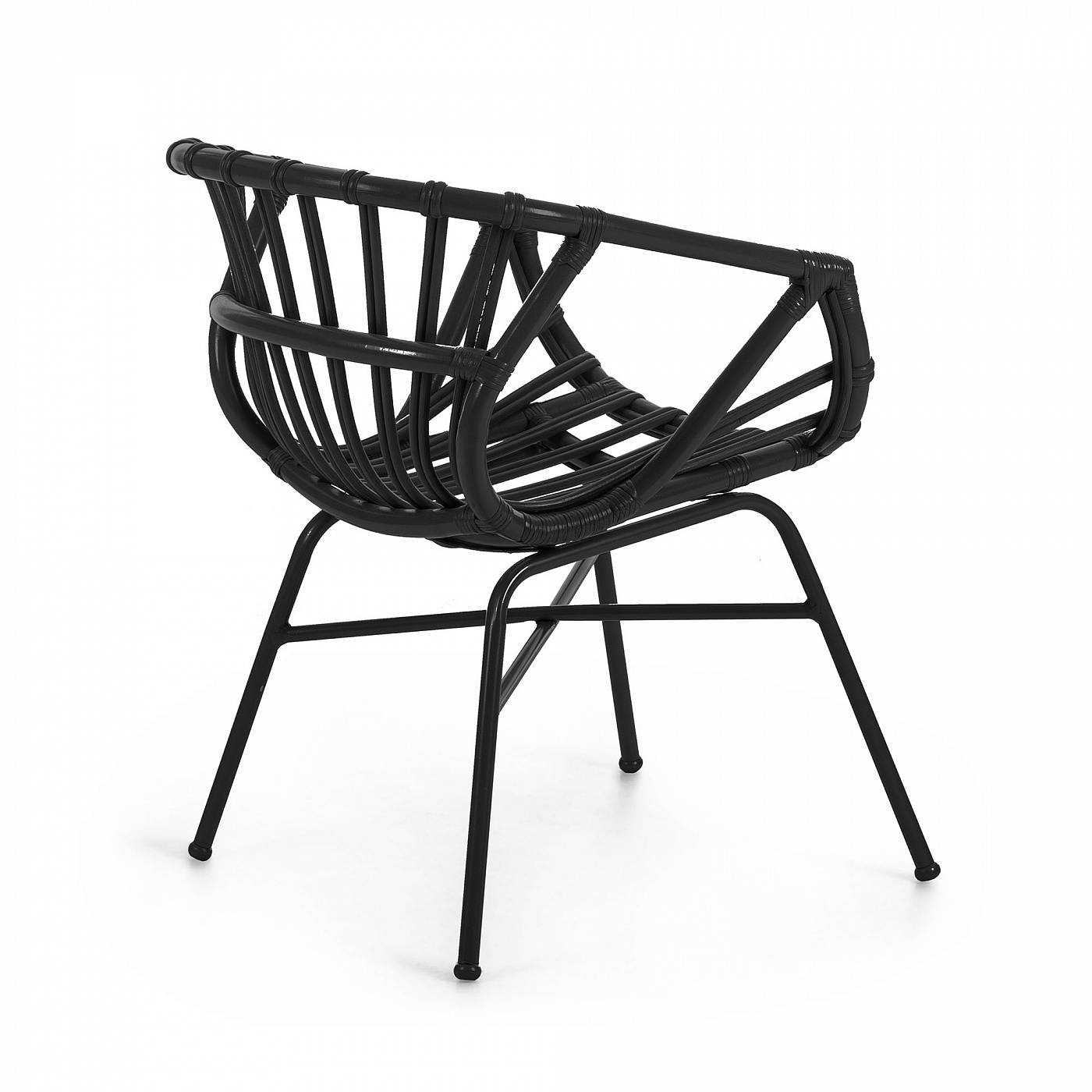 064915 Кресло Constant ротанг черный La Forma Kaly  - Вид №1