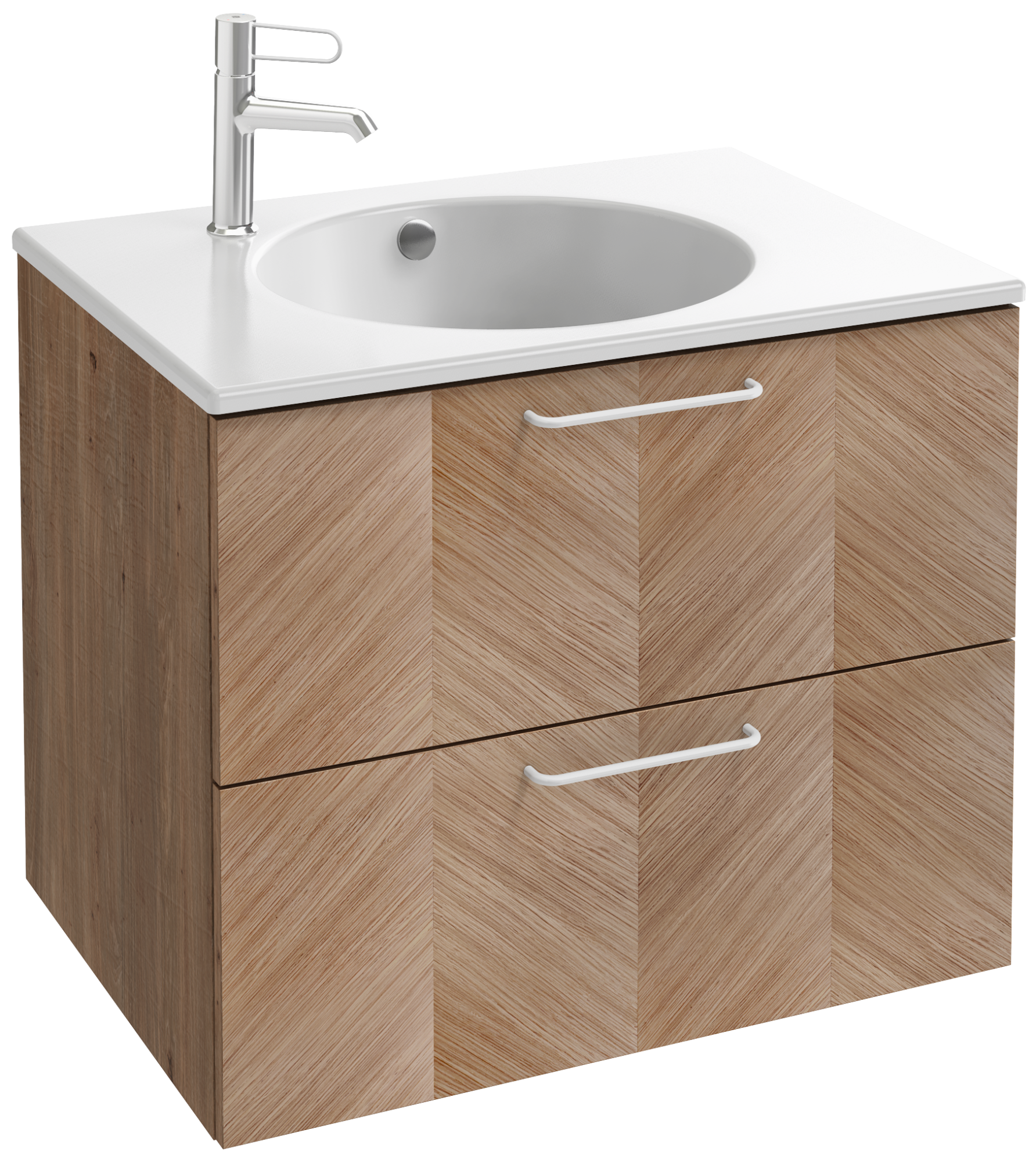 EB2521-R6-P14 Тумба под столешницу 70 см, 2 ящика, белая ручка JACOB DELAFON ODÉON RIVE GAUCHE ODEON RIVE GAUCHE