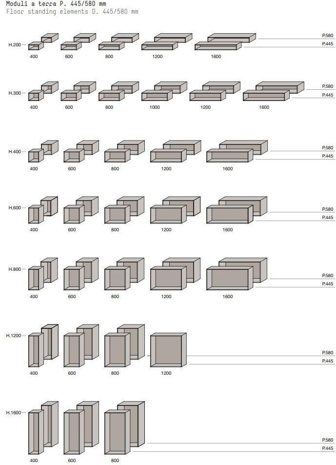 Porro Лакированный буфет с ящиками Modern sun-id-1408102 - Вид №1