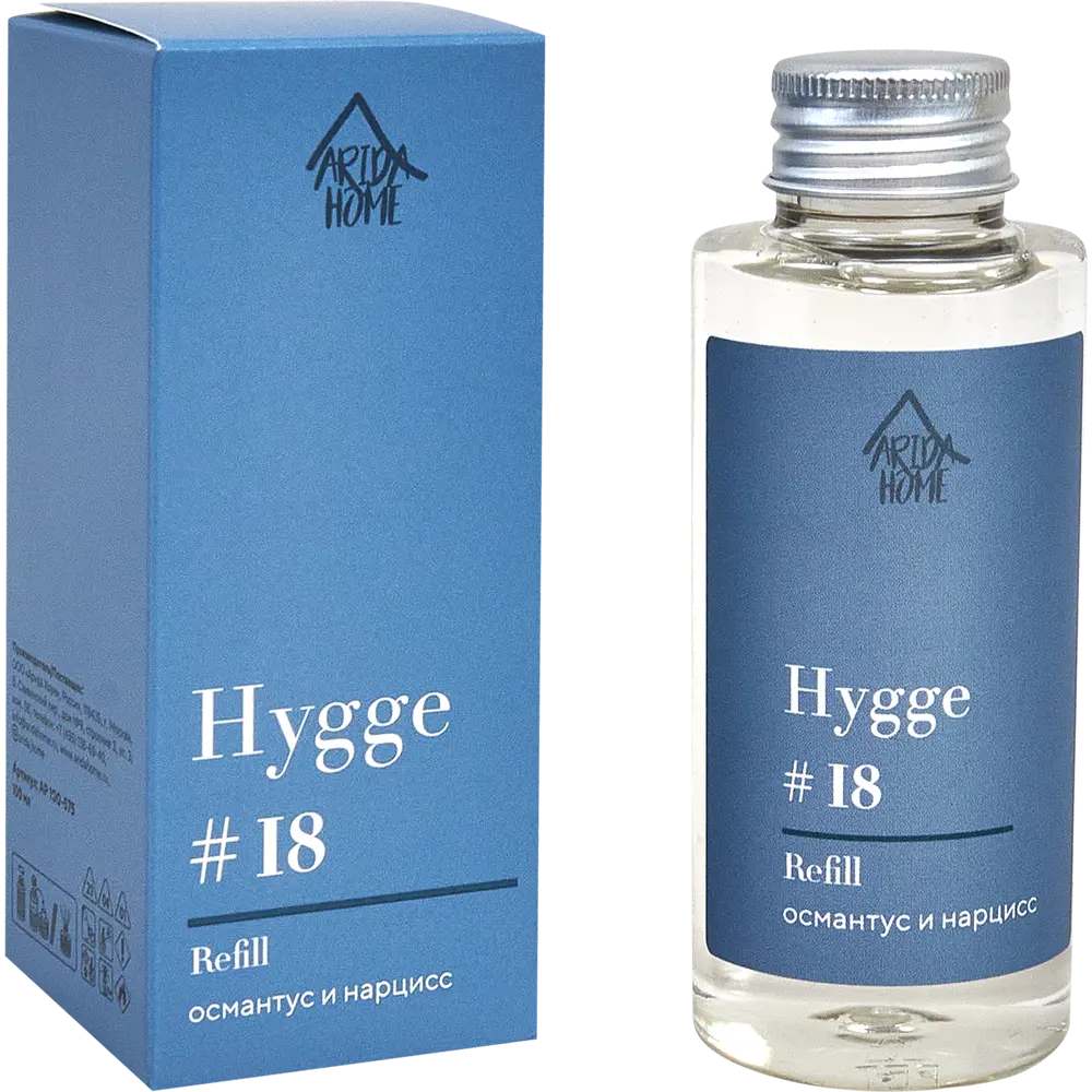 Наполнитель для аромадиффузора Arida Home Hygge 18 Османтус/Нарцисс 100 мл 88950261 STLM-0827583
