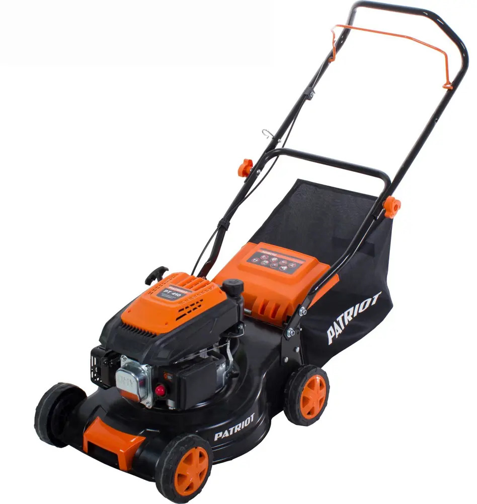 Бензиновая газонокосилка Patriot PT 410 с регулируемой высотой скашивания 18824956