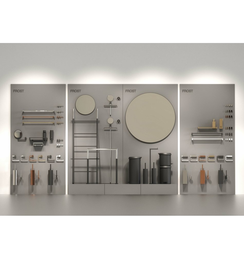 FROST Дозатор для мыла 4, стенка » матовый Нержавеющая сталь Матовый Q304519610  - Вид №4