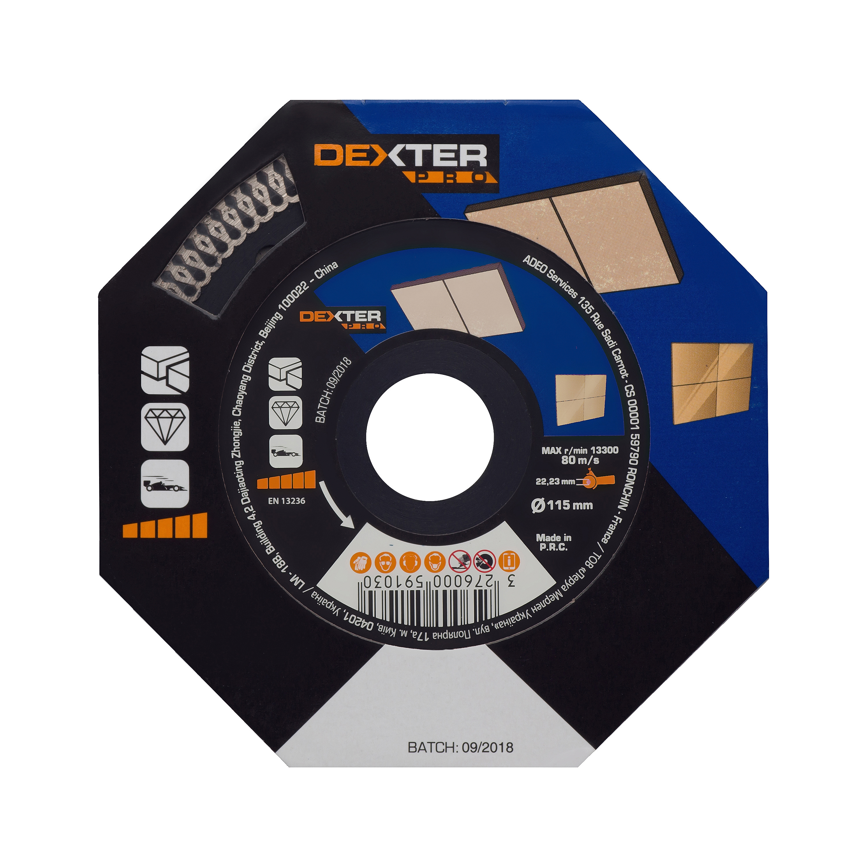 Алмазный диск Dexter Pro для резки керамогранита 115 мм 82007406 STLM-0017029 - Вид №1