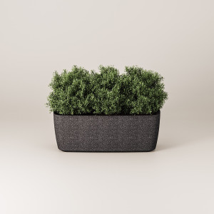 Прямоугольная бетонная плантатор