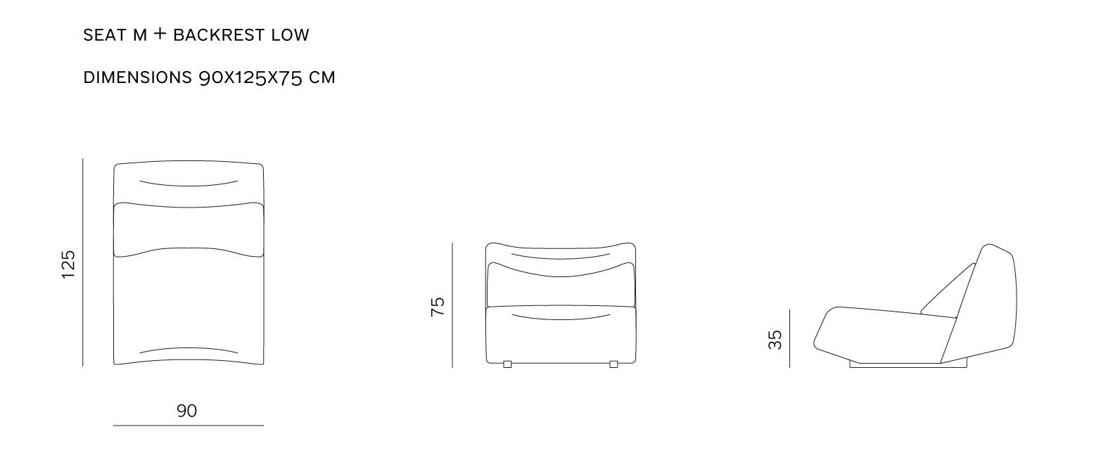 Модульный тканевый диван с полуостровом prostoria Отсутствует ARCH-00066693 - Вид №6