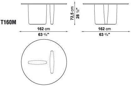 B&B Italia Круглый стол с бетонной отделкой Tobi-ishi sun-id-1395237 - Вид №4