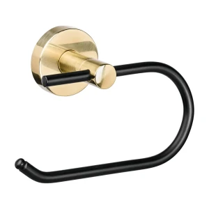 Держатель туалетной бумаги Moroshka Oro Nero цвет чёрный/золотой