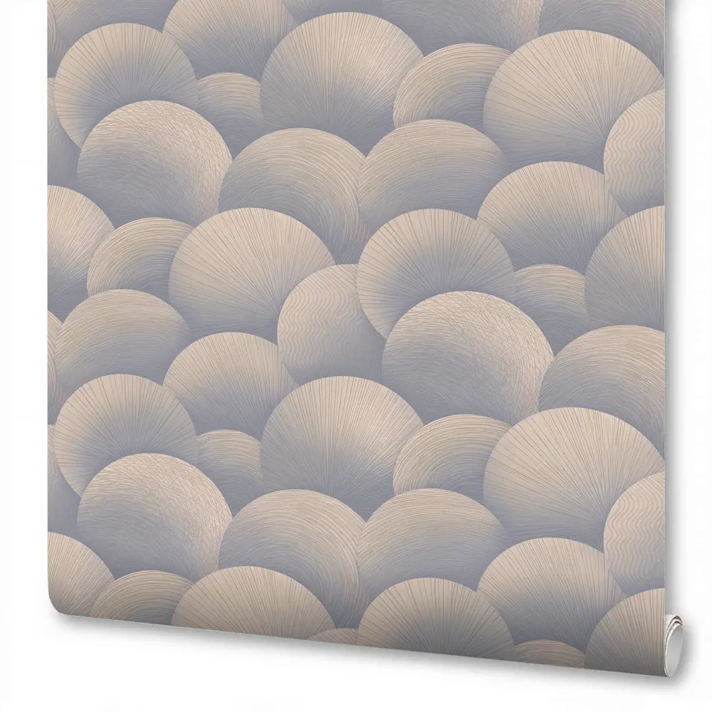 Флизелиновые обои Wallsecret Sferum серо-голубые 1.06 м 89400484 STLM-1353745