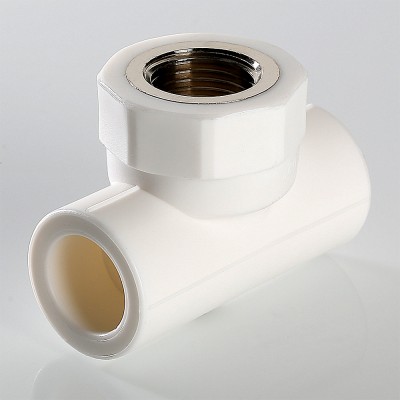 VTp.732.0.02005 Фитинг полипропиленовый – тройник с переходом на внутреннюю резьбу Valtec 20 мм х 3/4"  - Вид №7