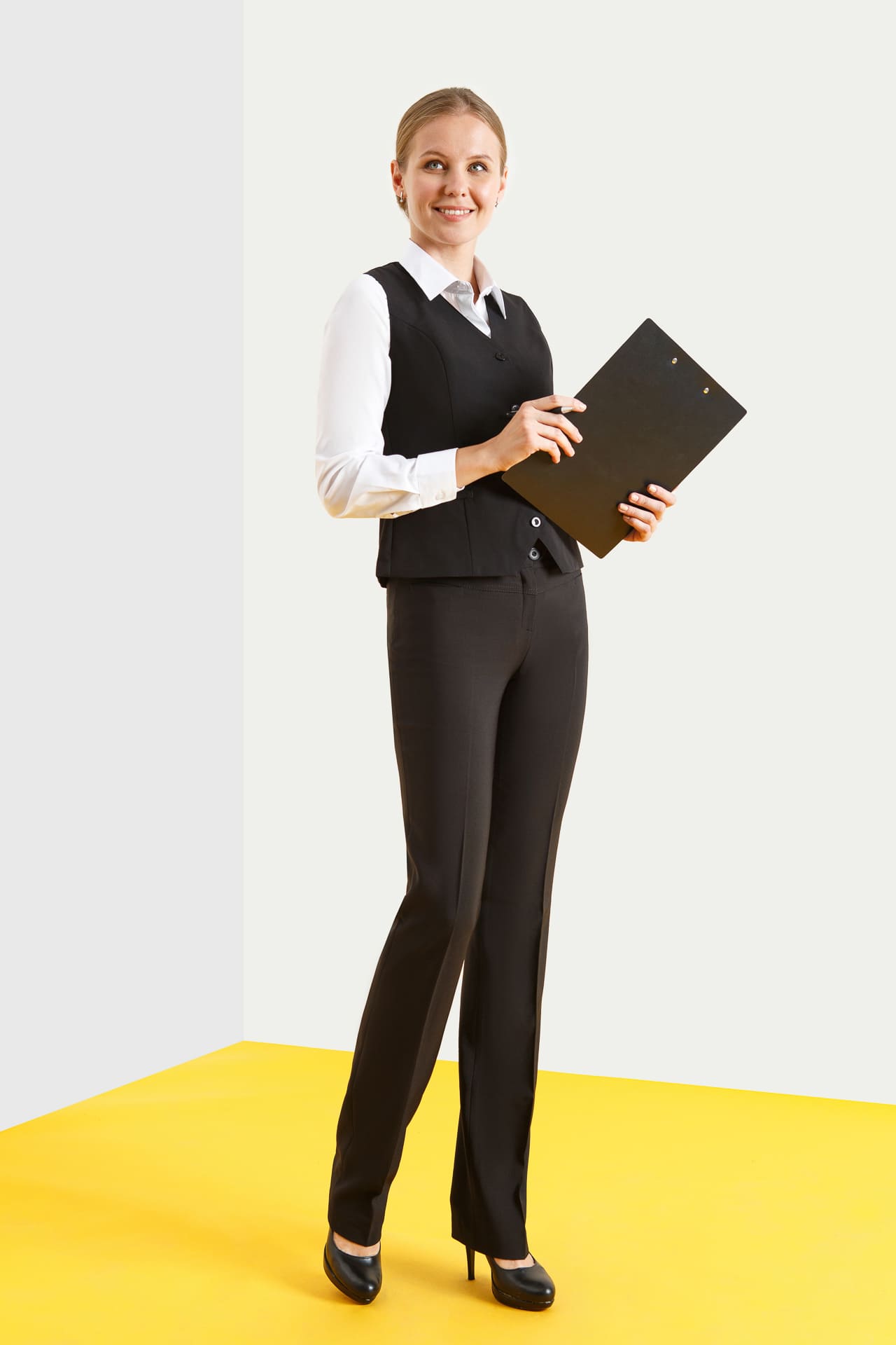 62858 Брюки  женские черные El-Risto  Одежда для официантов  размер 44  - Вид №6