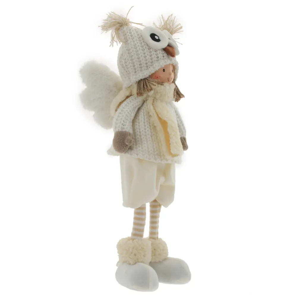 Новогодняя мягкая игрушка Девочка в кремовом костюме микс h 39.5 см 83560624 STLM-2165295 Santreyd  - Вид №7