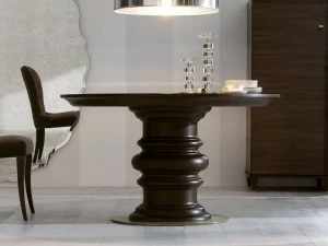 OPERA CONTEMPORARY Круглый обеденный стол из дерева