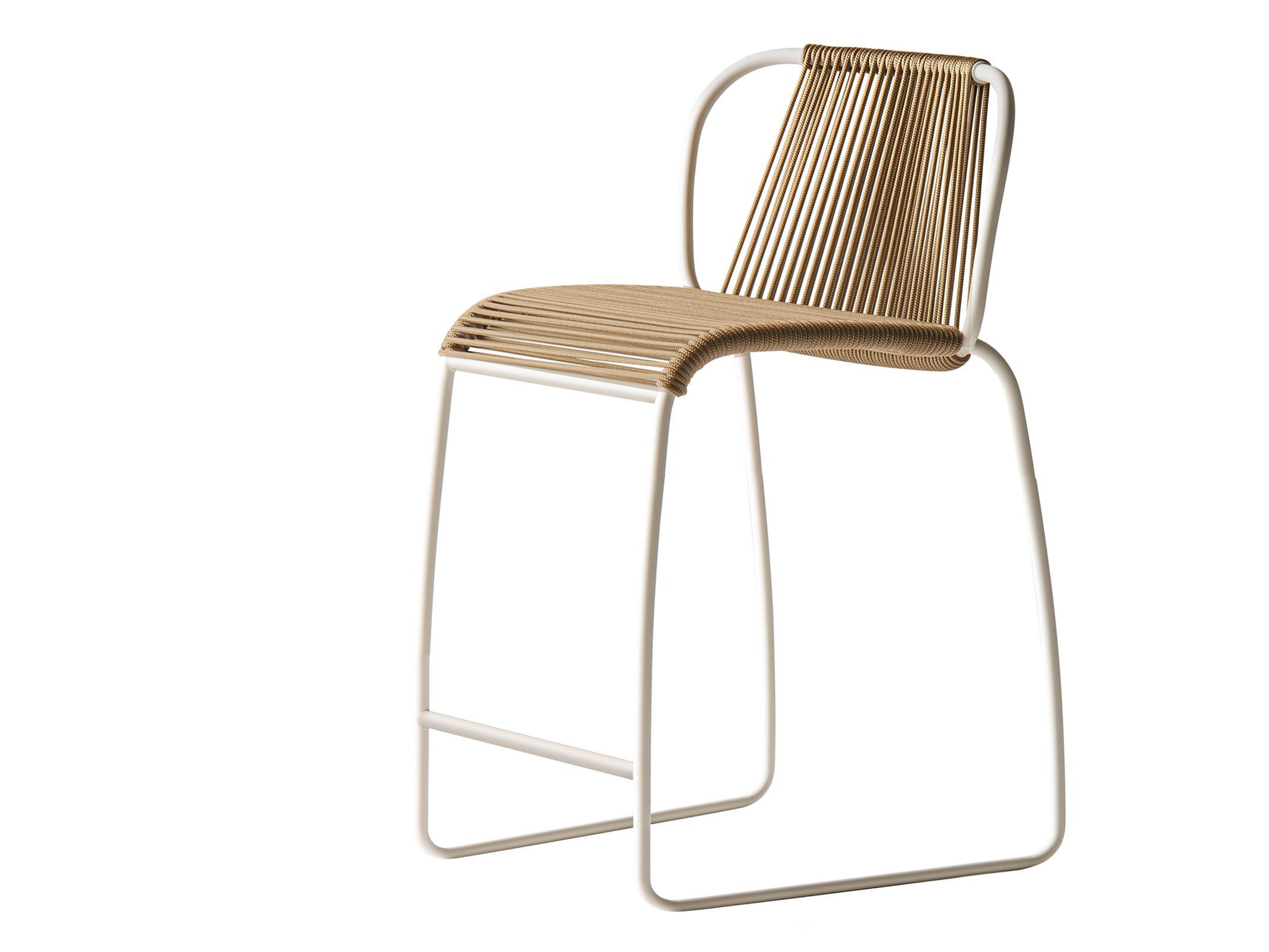 Морской веревочный садовый стул со спинкой Potocco Tibes ARCH-00023832