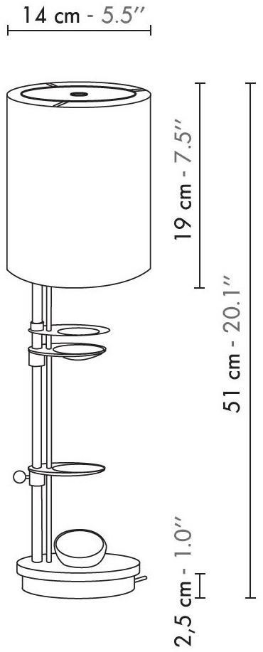 designheure Настольная лампа из металла sun-id-1476112 - Вид №3