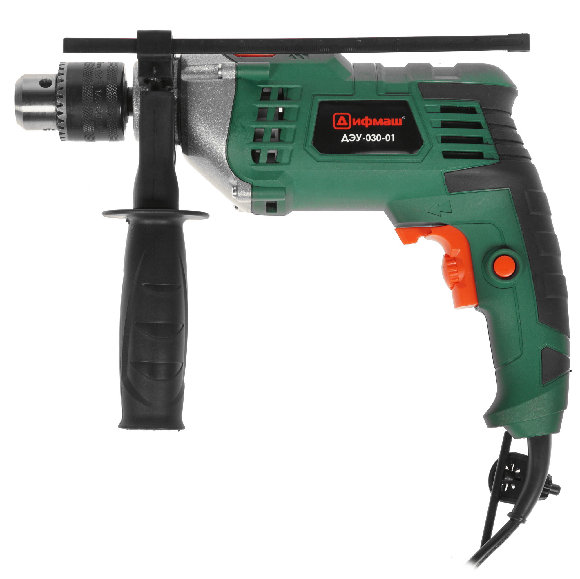 Дрель Дифмаш ДЭУ-030-01 [ударный, ключевой, 900 Вт, 2800 об/мин, реверс, 1.9 кг] 5321680 STDN-0126266