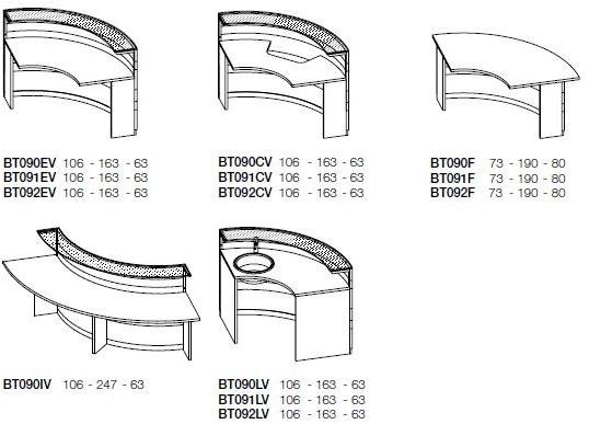 NEWTOM by Ultom Модульная стойка администратора Twist sun-id-1488173 - Вид №9