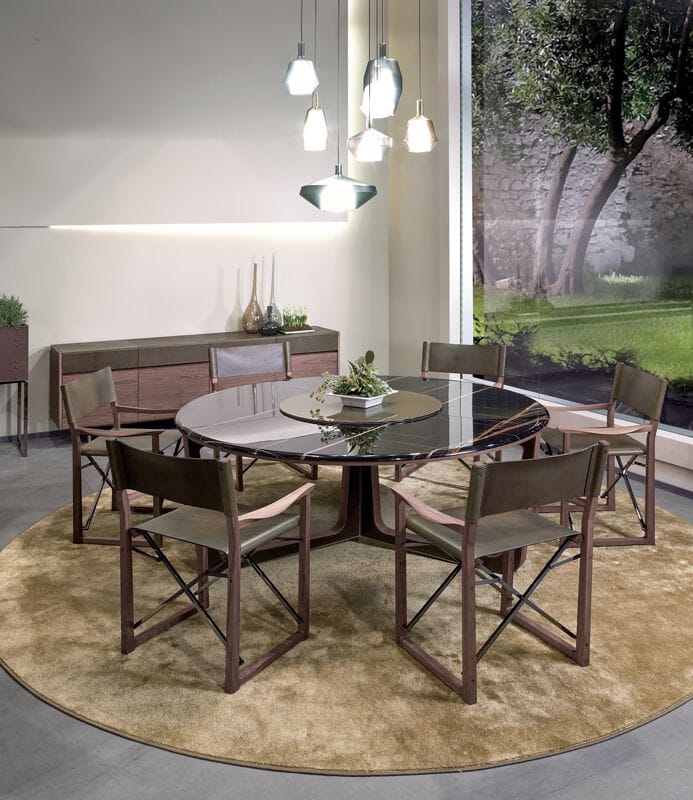 Круглый мраморный обеденный стол с Lazy Susan i 4 Mariani ASCOT ARCH-00082694 - Вид №8