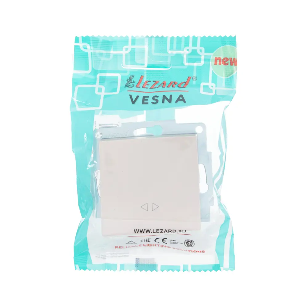 Выключатель перекрестный Lezard Vesna жемчужно-белый 85302182 STLM-1567838 - Вид №6