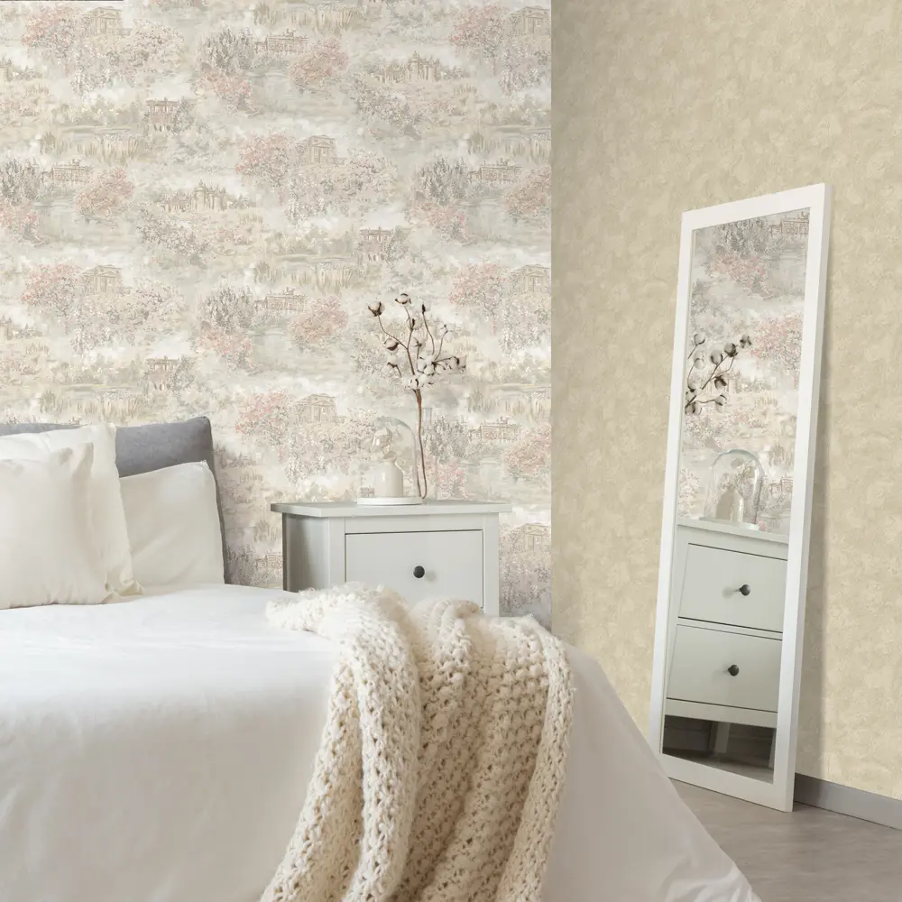 Обои флизелиновые Euro Decor Saint-Tropez бежевые 1.06 м 7085-02 82734895 STLM-2201922 - Вид №3