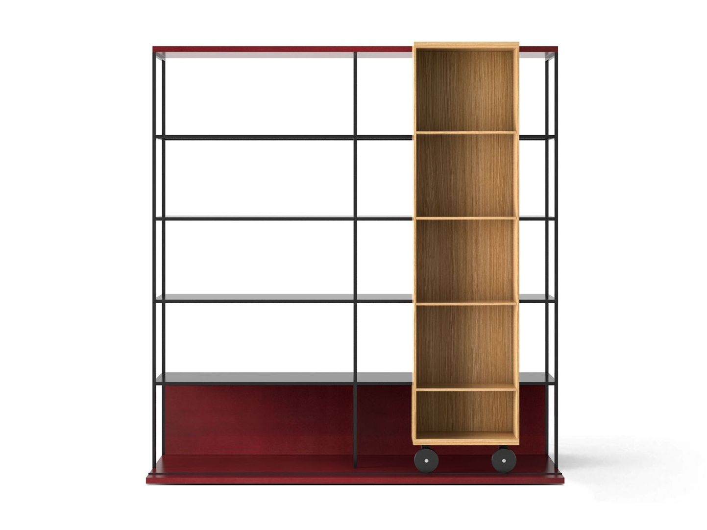 Книжный шкаф из МДФ на колесах Punt Literatura ARCH-00064312 - Вид №36