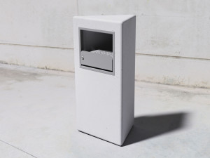 Пепельница для общественных мест из волокнистого бетона