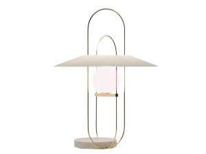 Светодиодная настольная лампа из дутого стекла