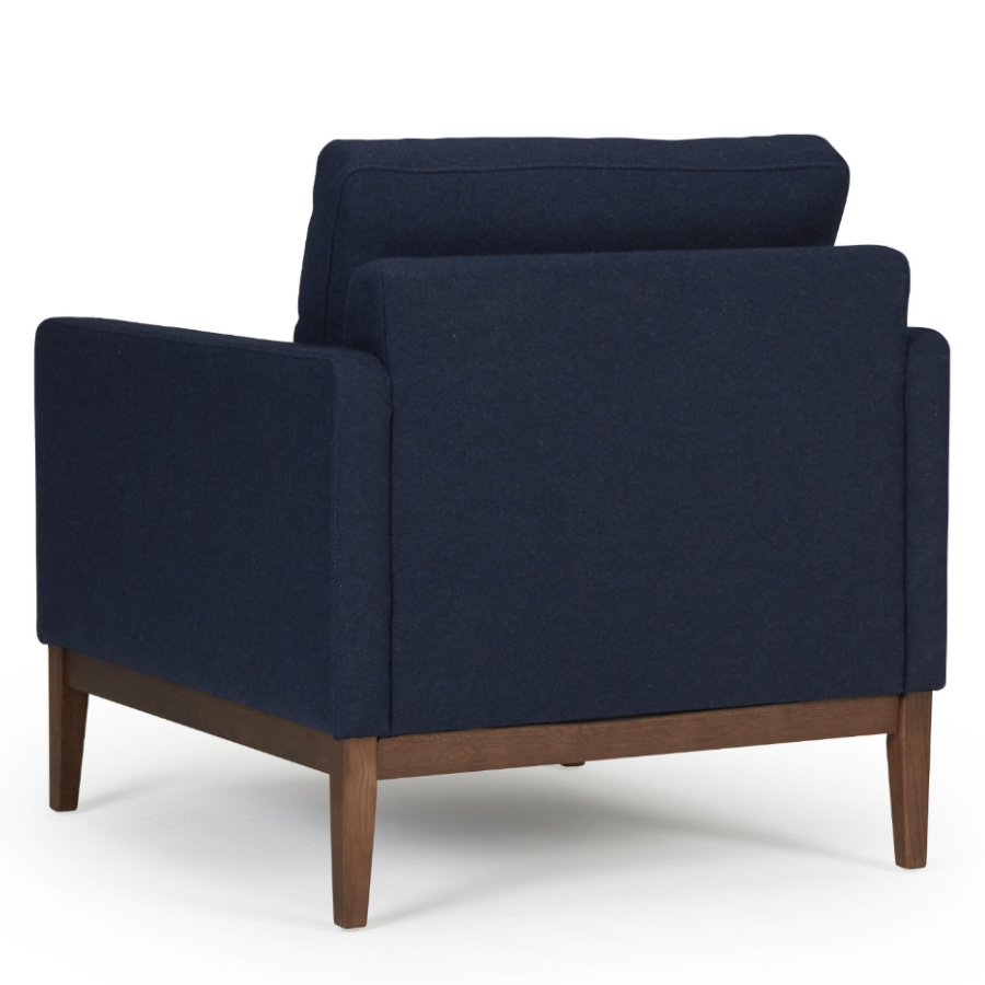 Кресло Finn 01, дуб/орех, темно-голубое Kragelund 3730120521 - Вид №6