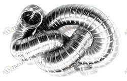 Воздуховод алюм. гофрир.(д=100), 10ВА 3 м 00653 DOSPEL 27132