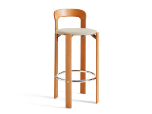Высокий стул из бука с мягким сиденьем