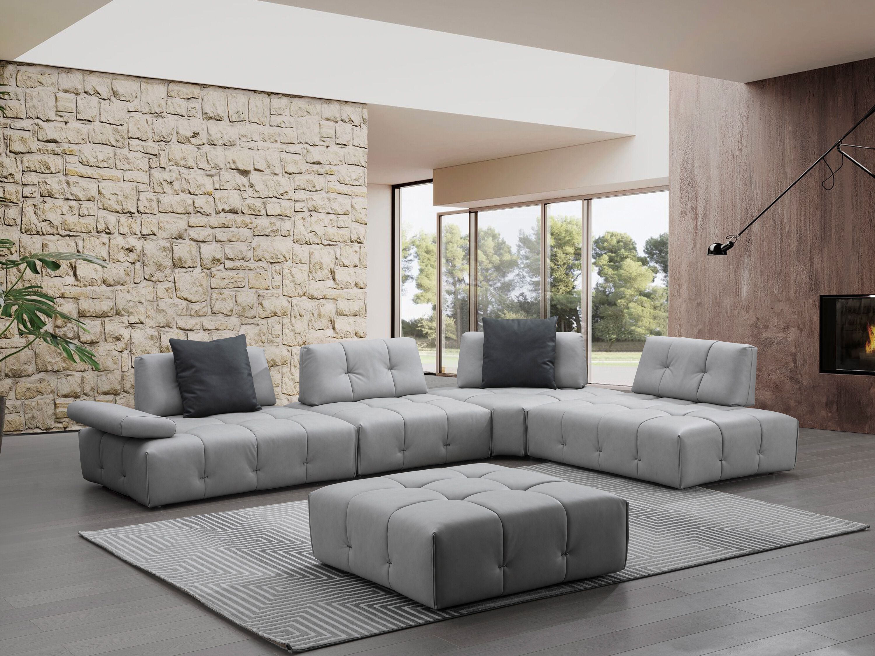 Кожаный модульный угловой диван CAMPO DE' FIORI LYME ARCH-00074297 - Вид №14