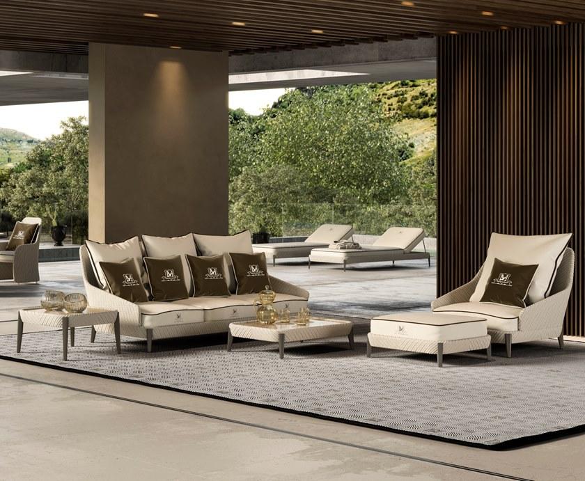 Samuele Mazza Outdoor 3-местный садовый диван из смолы Kenzia sun-id-1444265 - Вид №1