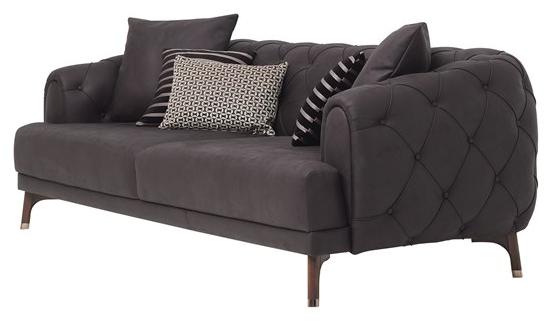 Enza Home Тафтинговый 3-местный диван из ткани Navona sun-id-1516562 - Вид №4