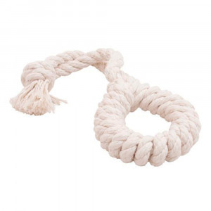 ПР0059089 Игрушка для собак Dental Knot Кольцо канатное среднее (белый) DOGLIKE