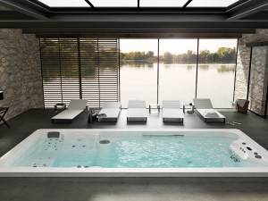 3-местный прямоугольный мини-бассейн с противоточным плаванием